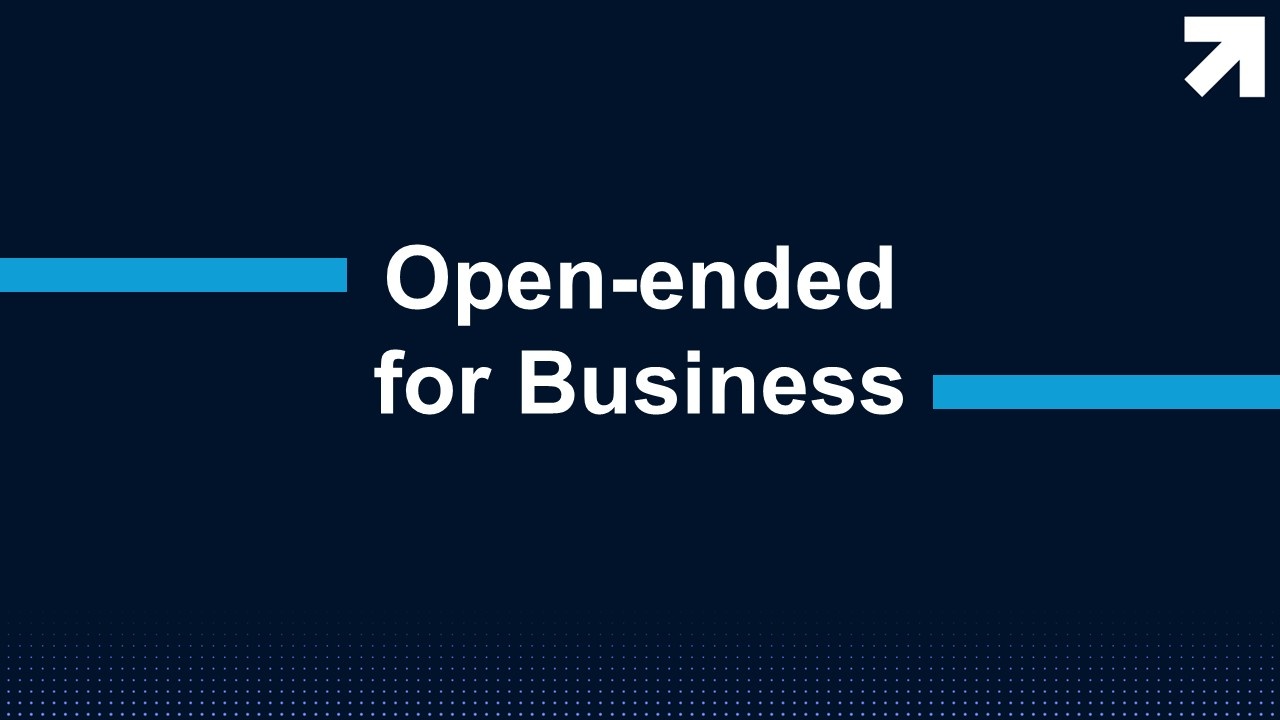 Open-ended for Business Presentation Template