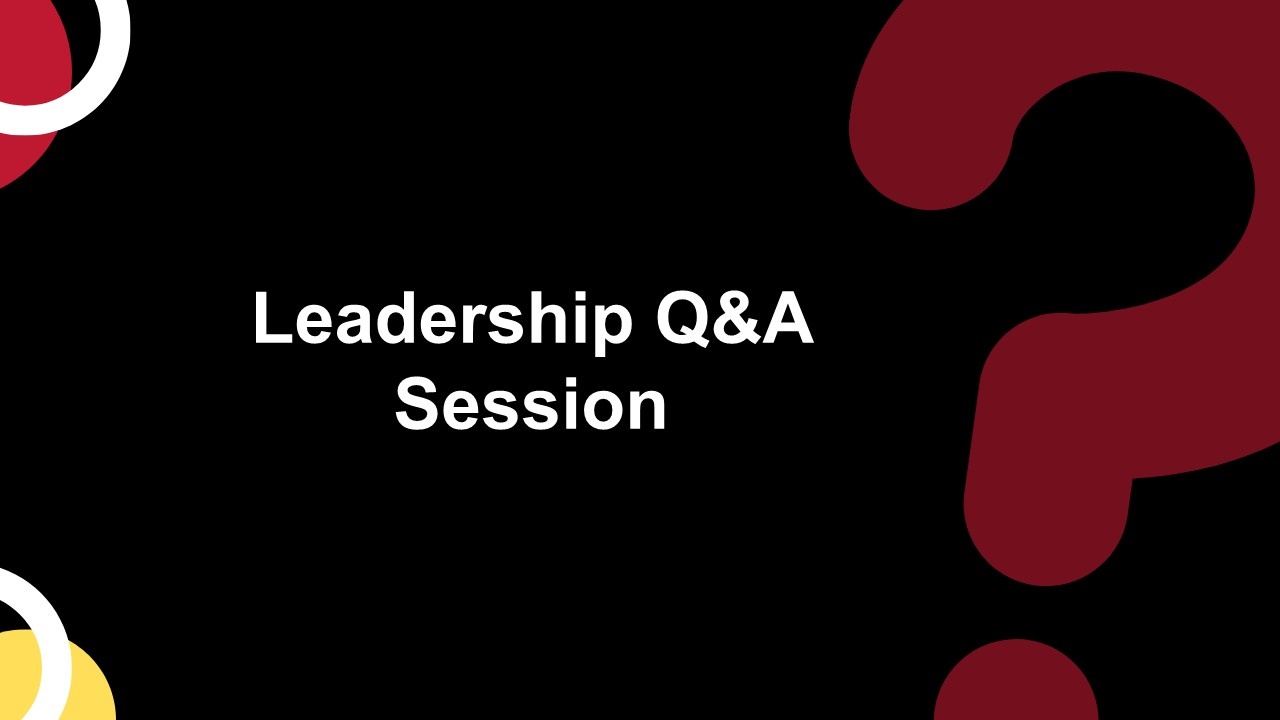 Leadership Q&A Session Presentation Template