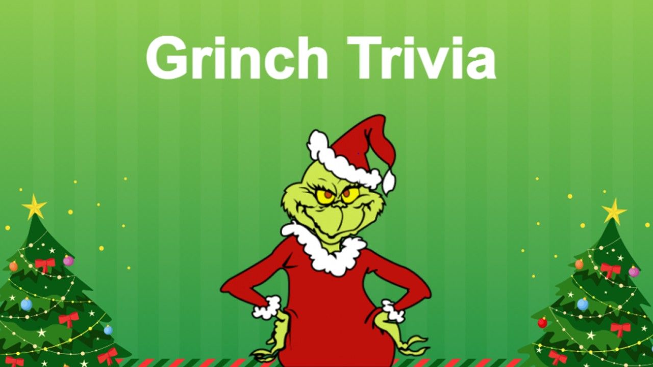 Grinch Trivia Quiz Template