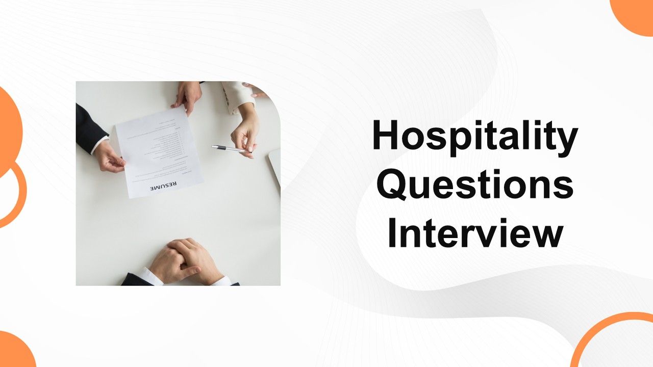 Hospitality Questions Interview Presentation Template