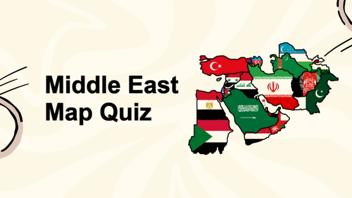 Middle East Map Quiz Template
