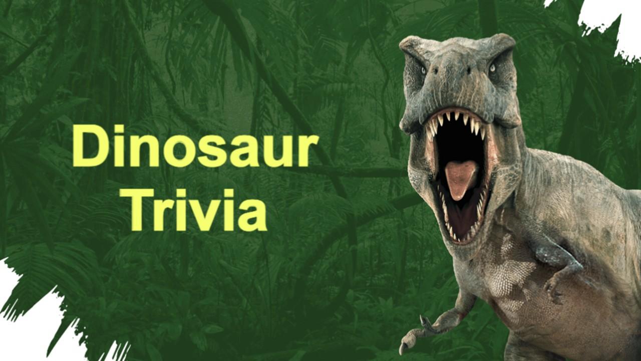 Dinosaur Trivia Quiz Template
