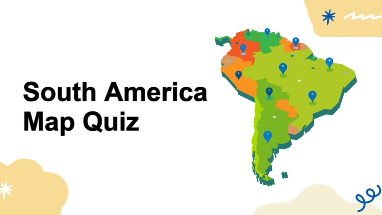 South America Map Quiz Template