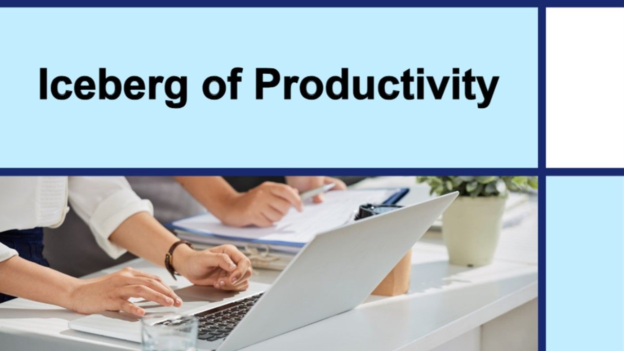 Iceberg of Productivity Presentation Templates