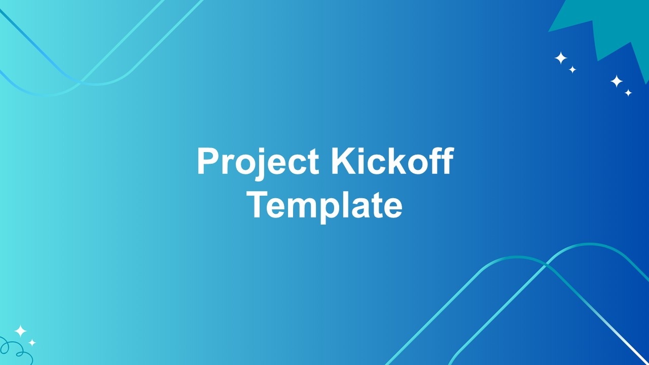 Project Kickoff Presentation Template