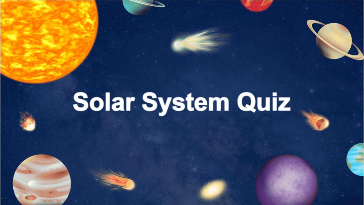 Solar System Quiz Template