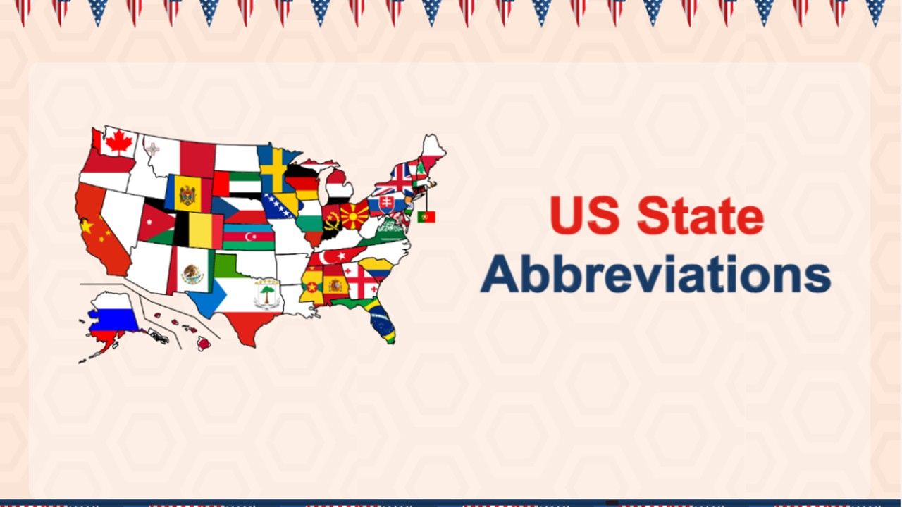 US State Abbreviations Presentation Templates