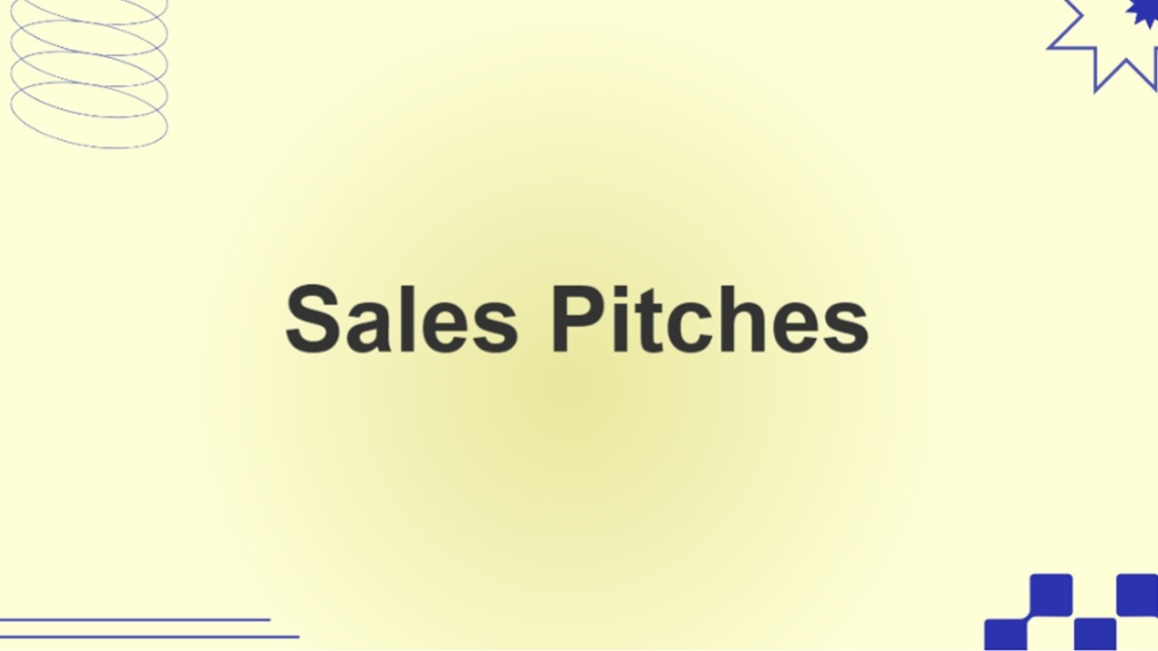Sales Pitches Presentation Template