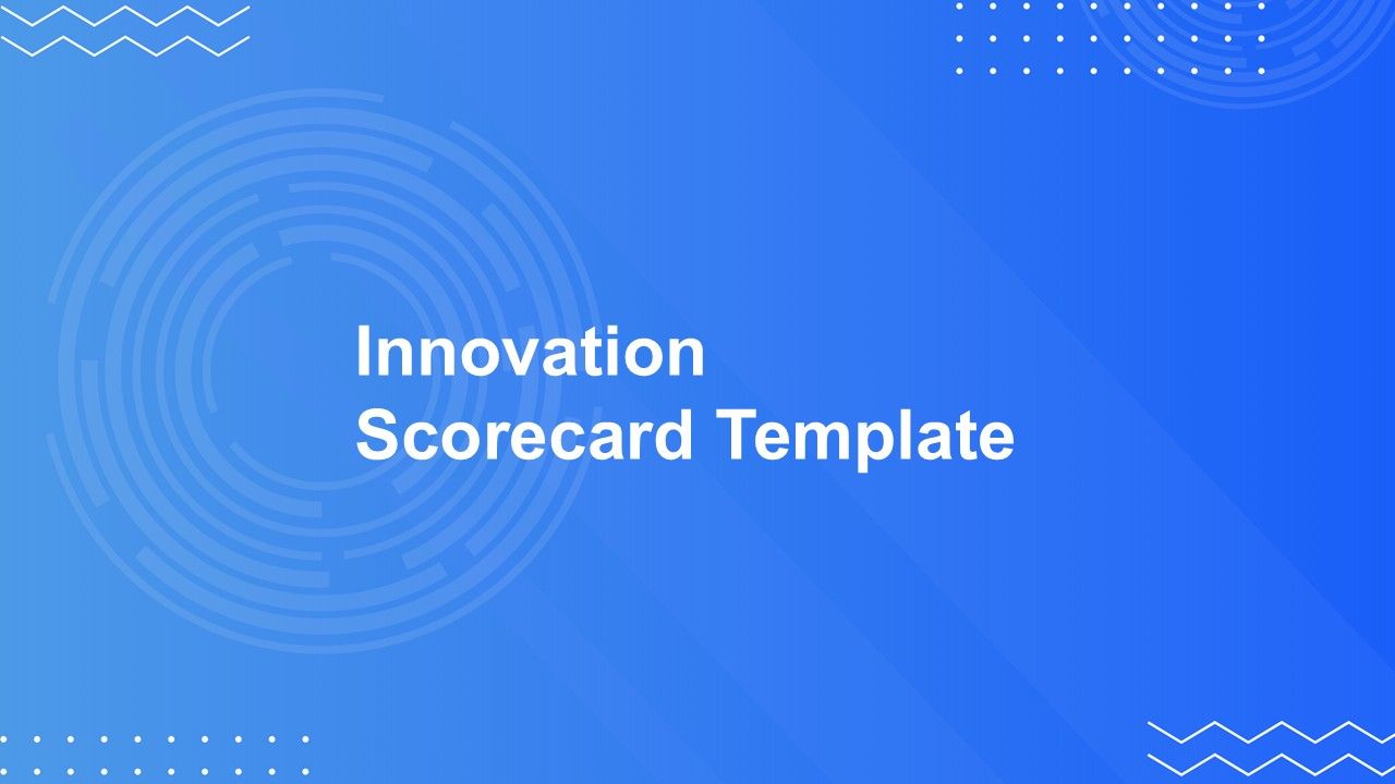 Innovation Scorecard Presentation Template