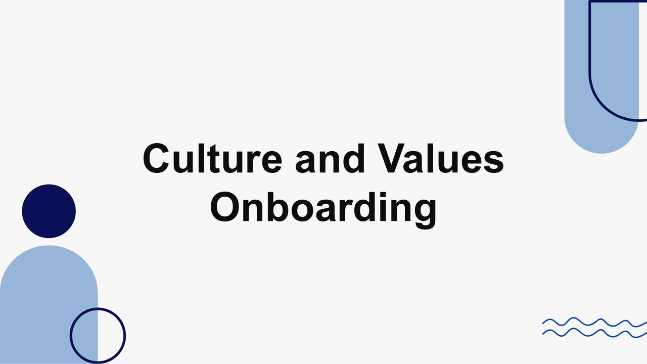 Culture and Values Onboarding Presentation Template