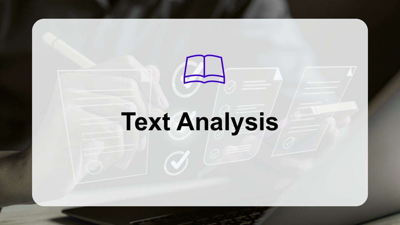 Text Analysis Presentation Templates