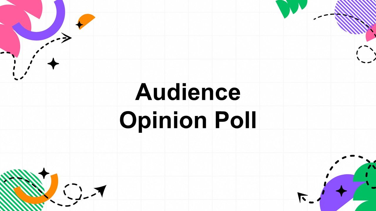 Audience Opinion Poll Template