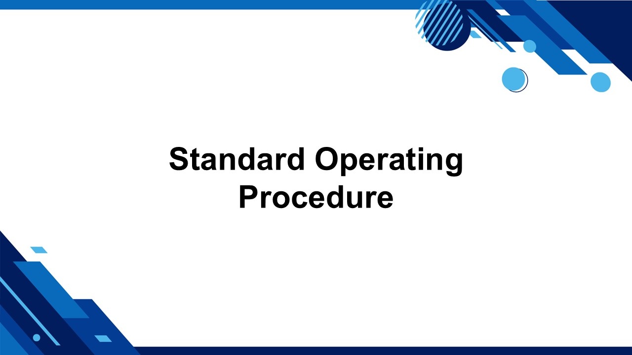 Standard Operating Procedure Presentation Template