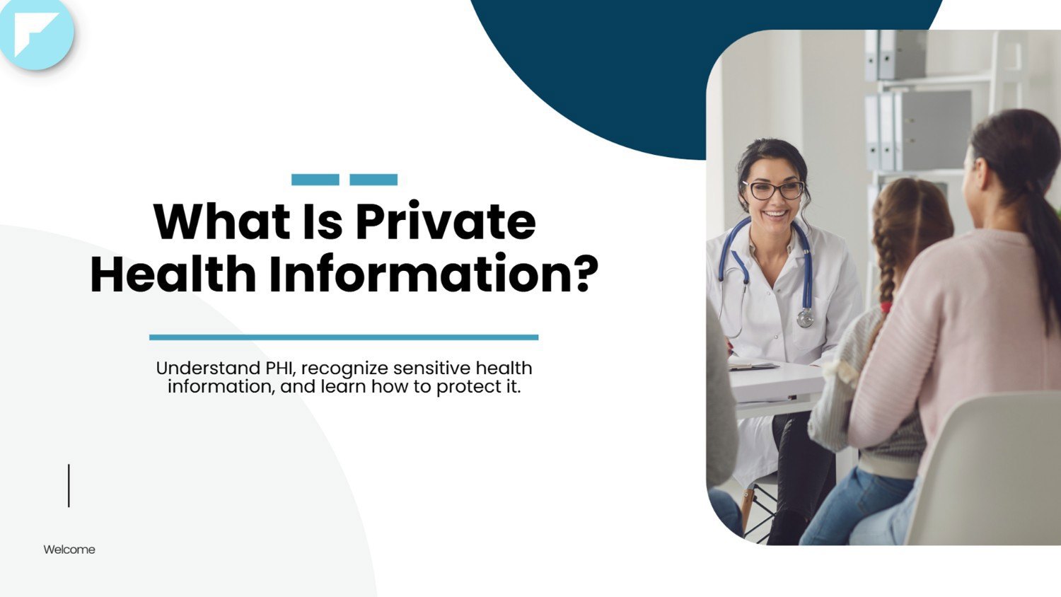 What is Private Health Information? How do you define "PHI"? with a doctor-patient scene.