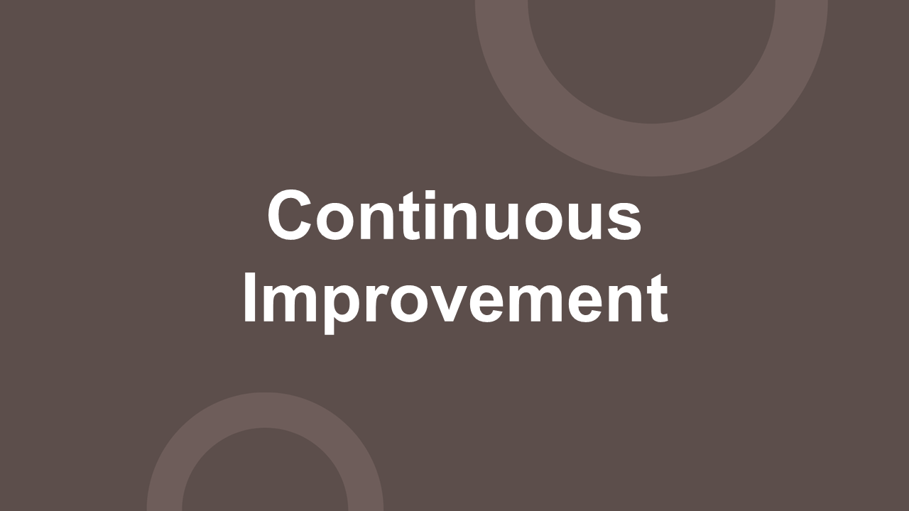 Continuous Improvement Presentation Template
