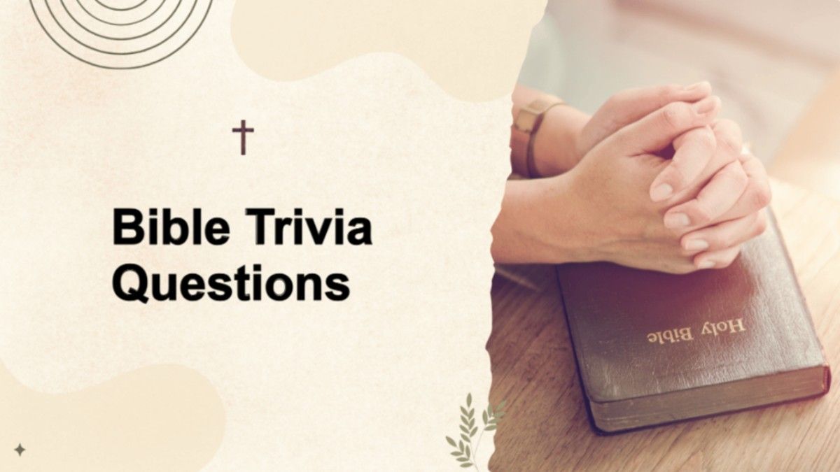 Bible Trivia Questions Quiz Template