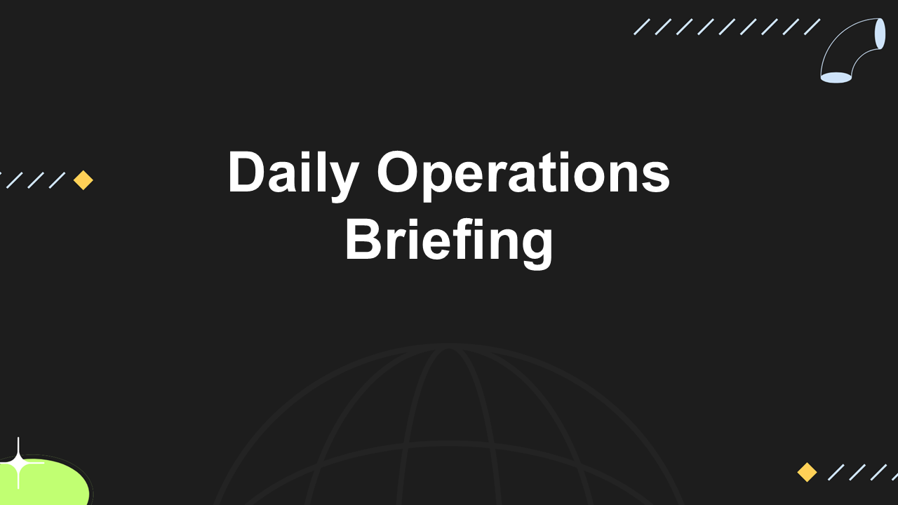 Daily Operations Briefing Presentation Template