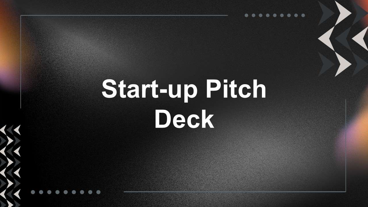 Start-up Pitch Deck Presentation Template