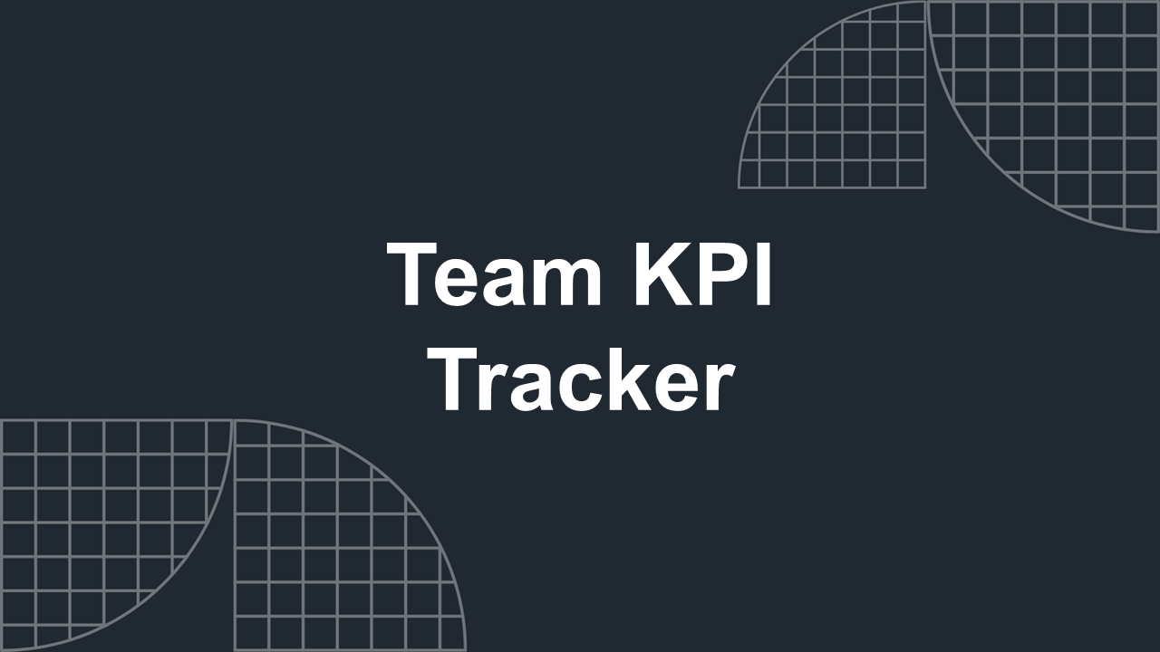 Team KPI Tracker Presentation Template