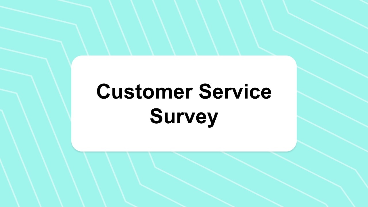 Customer Service Survey Poll Template
