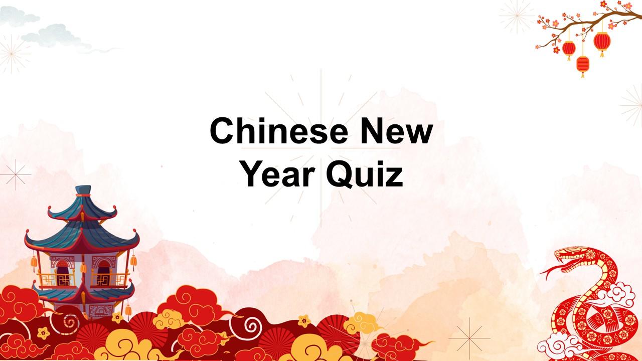 Chinese New Year Quiz Template
