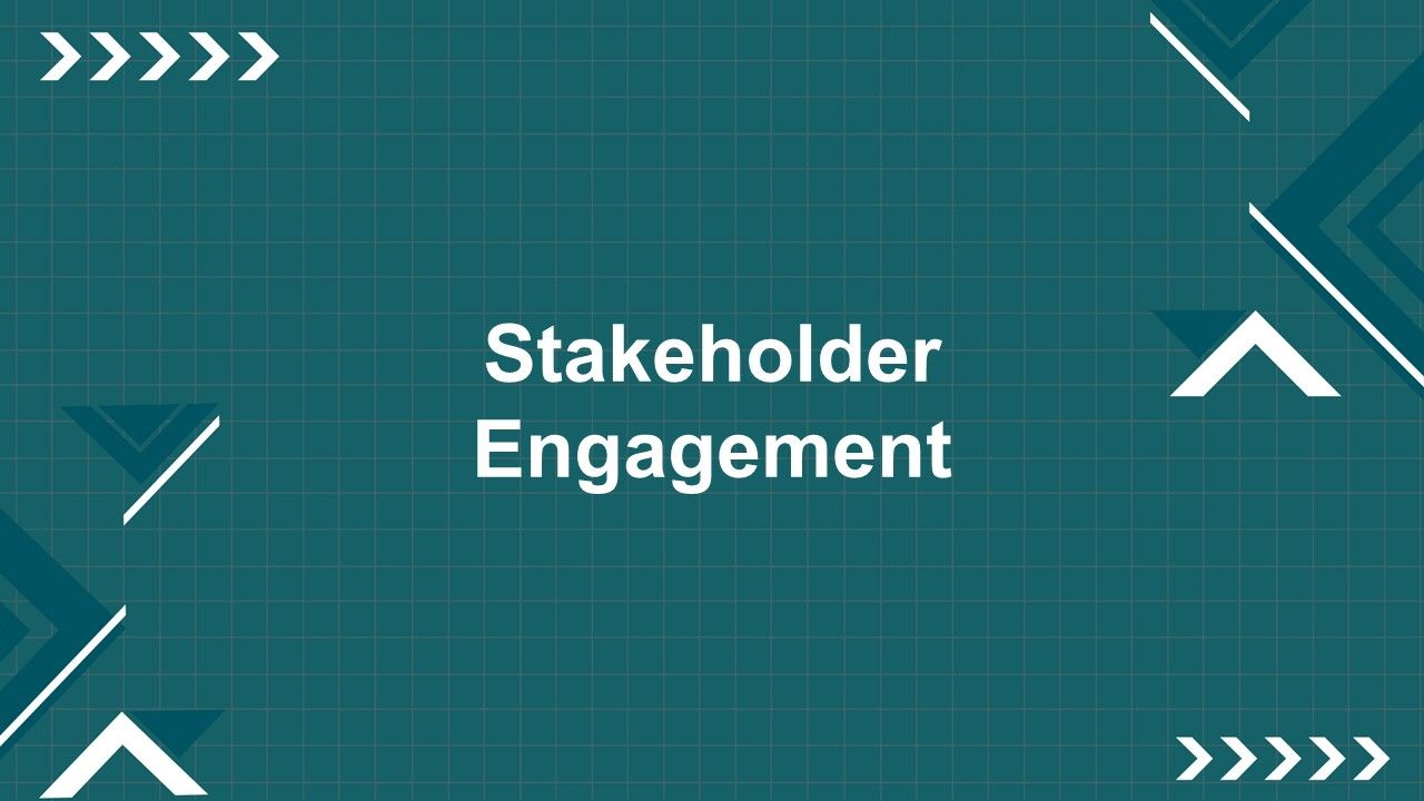 Stakeholder Engagement Presentation Template
