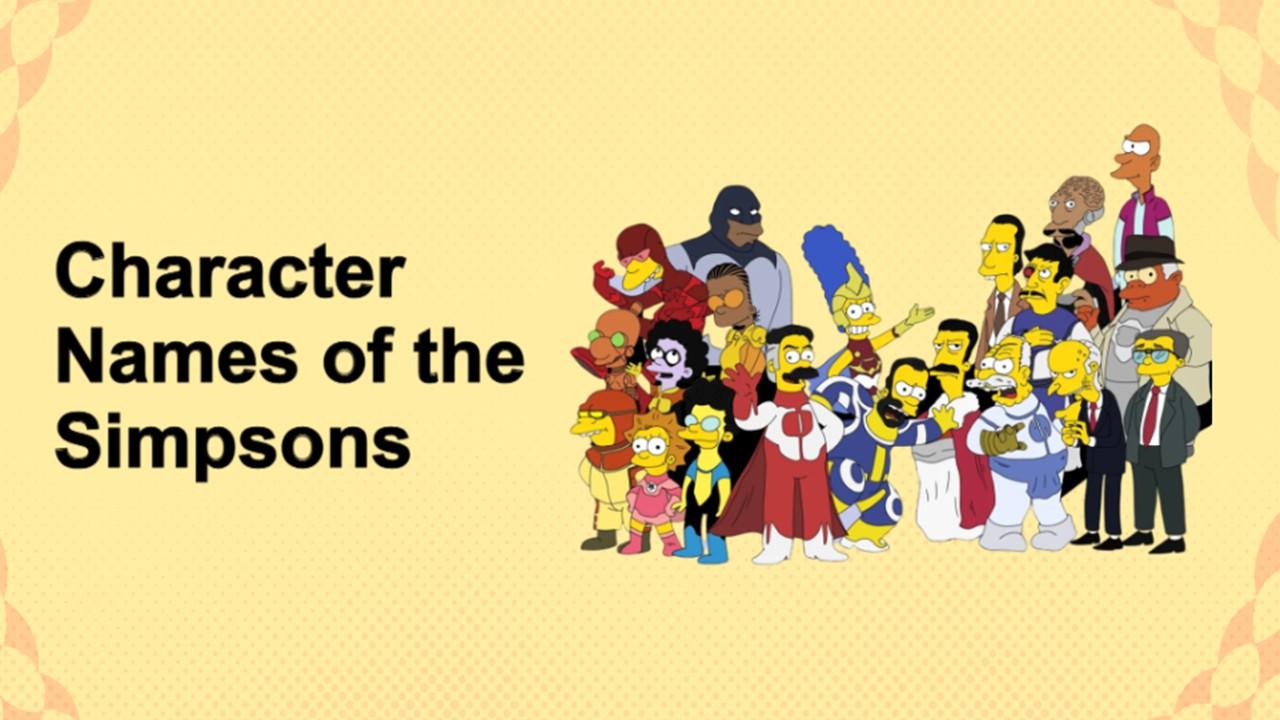 Character Names of the Simpsons Presentation Templates