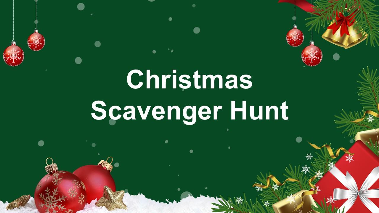 Christmas Scavenger Hunt Presentation Template