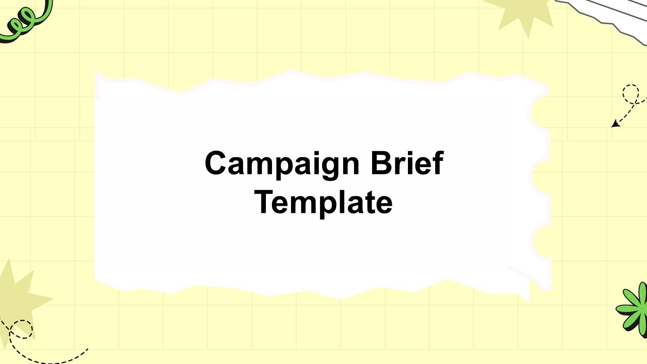 Campaign Brief Presentation Template