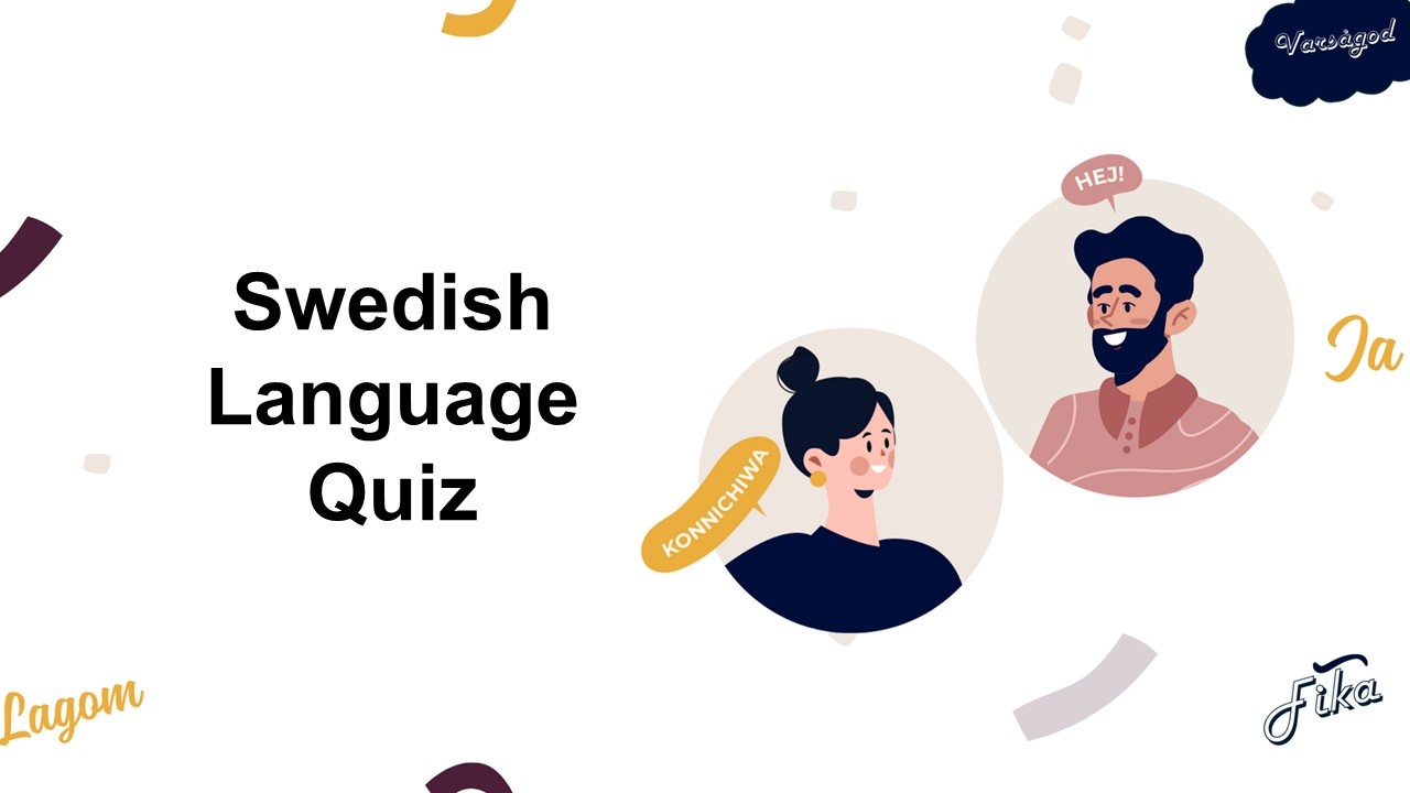 Swedish Language Quiz Template