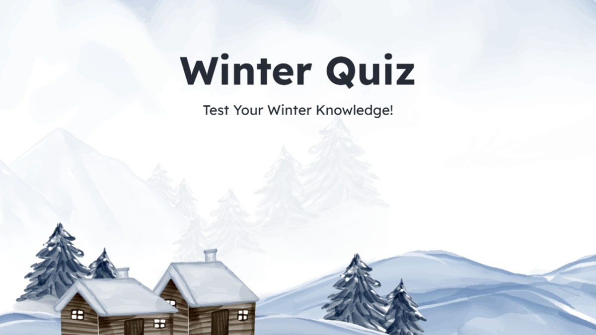 Winter Quiz Template