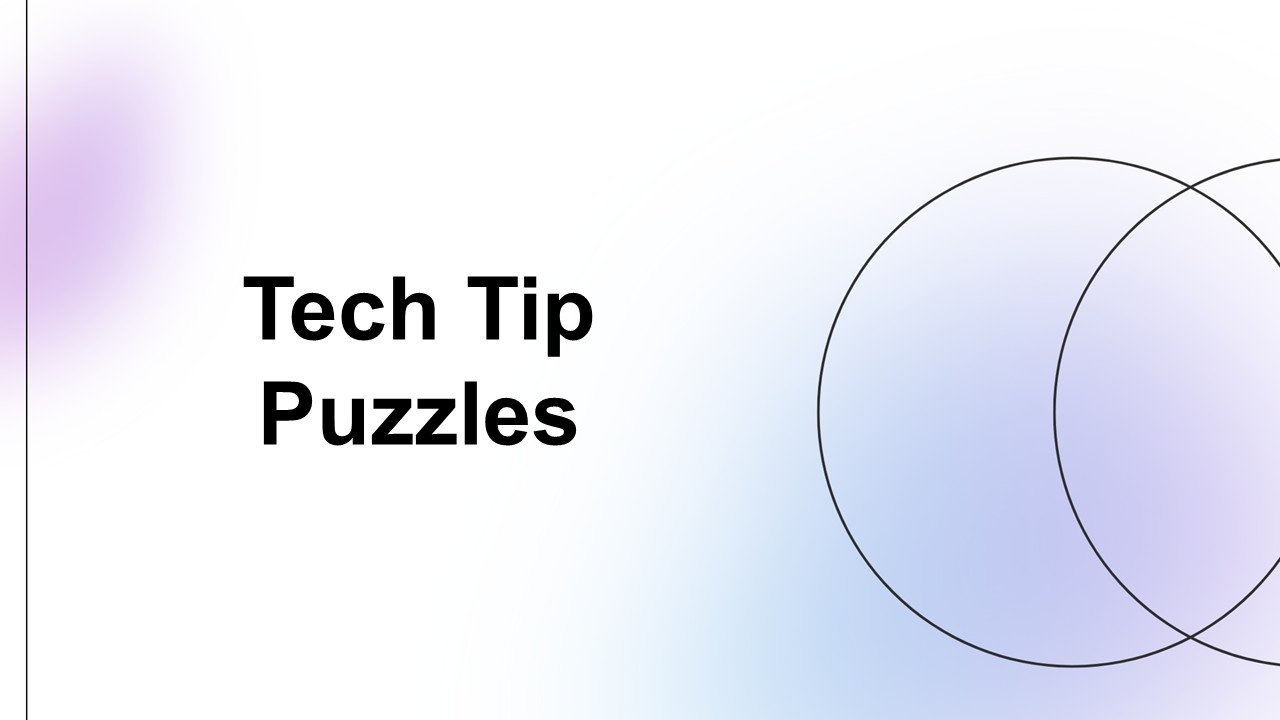 Tech Tip Puzzles Presentation Template