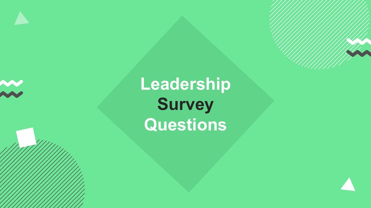 Leadership Survey Questions Poll Template