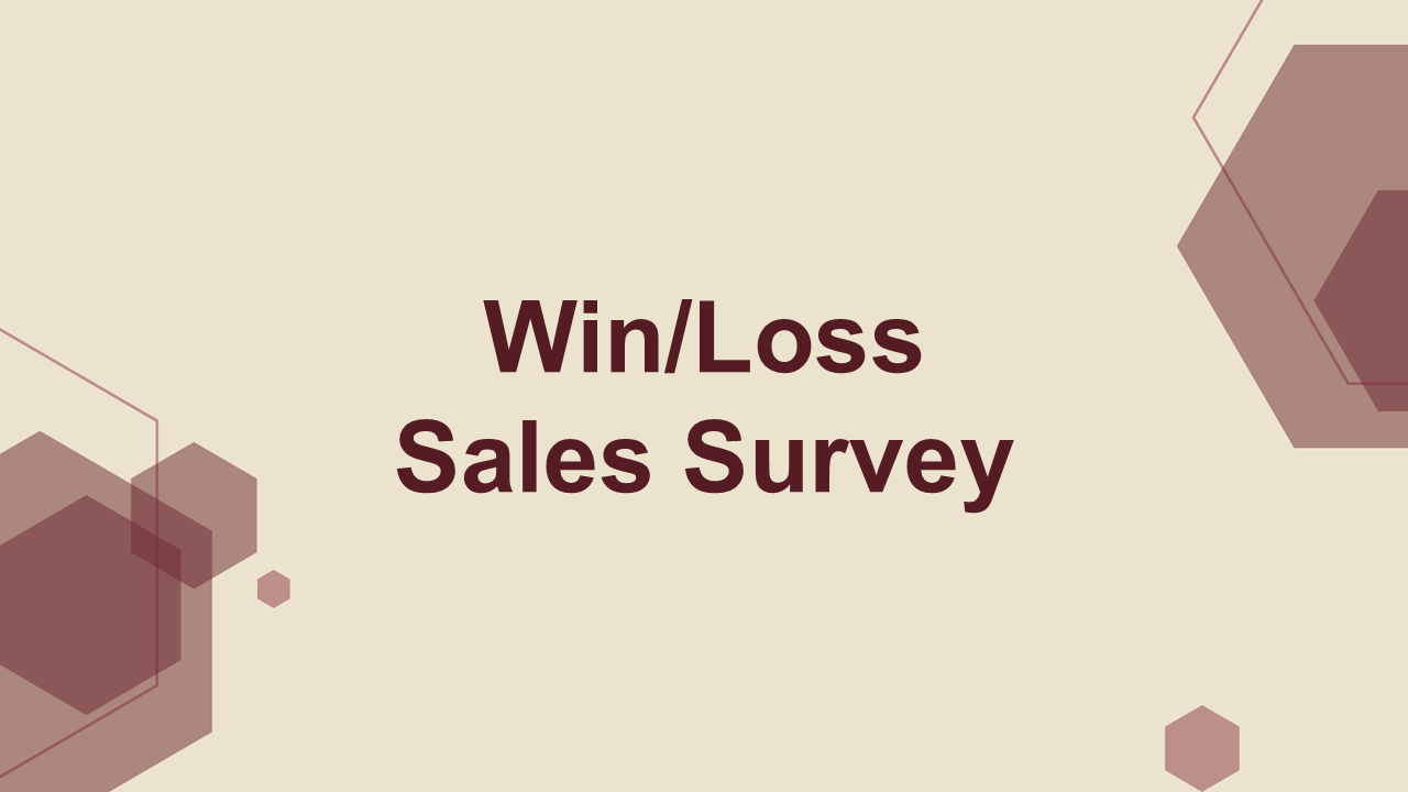 Win/Loss Sales Survey Poll Template
