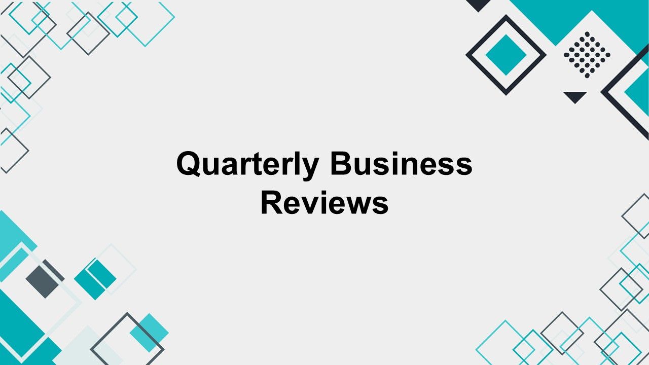 Quarterly Business Reviews Presentation Template
