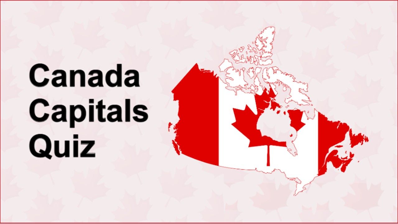 Canada Capitals Quiz Template