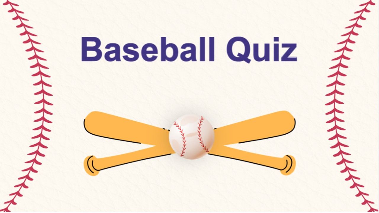 Baseball Quiz Template