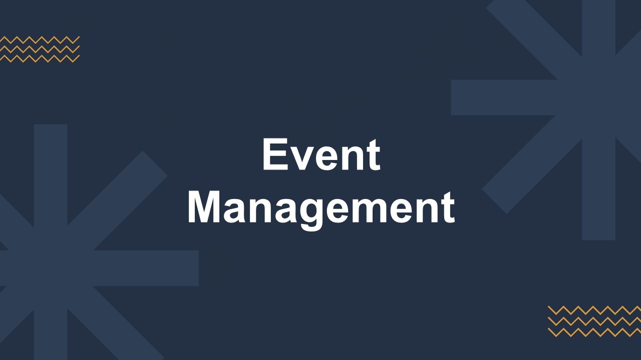 Event Management Presentation Template