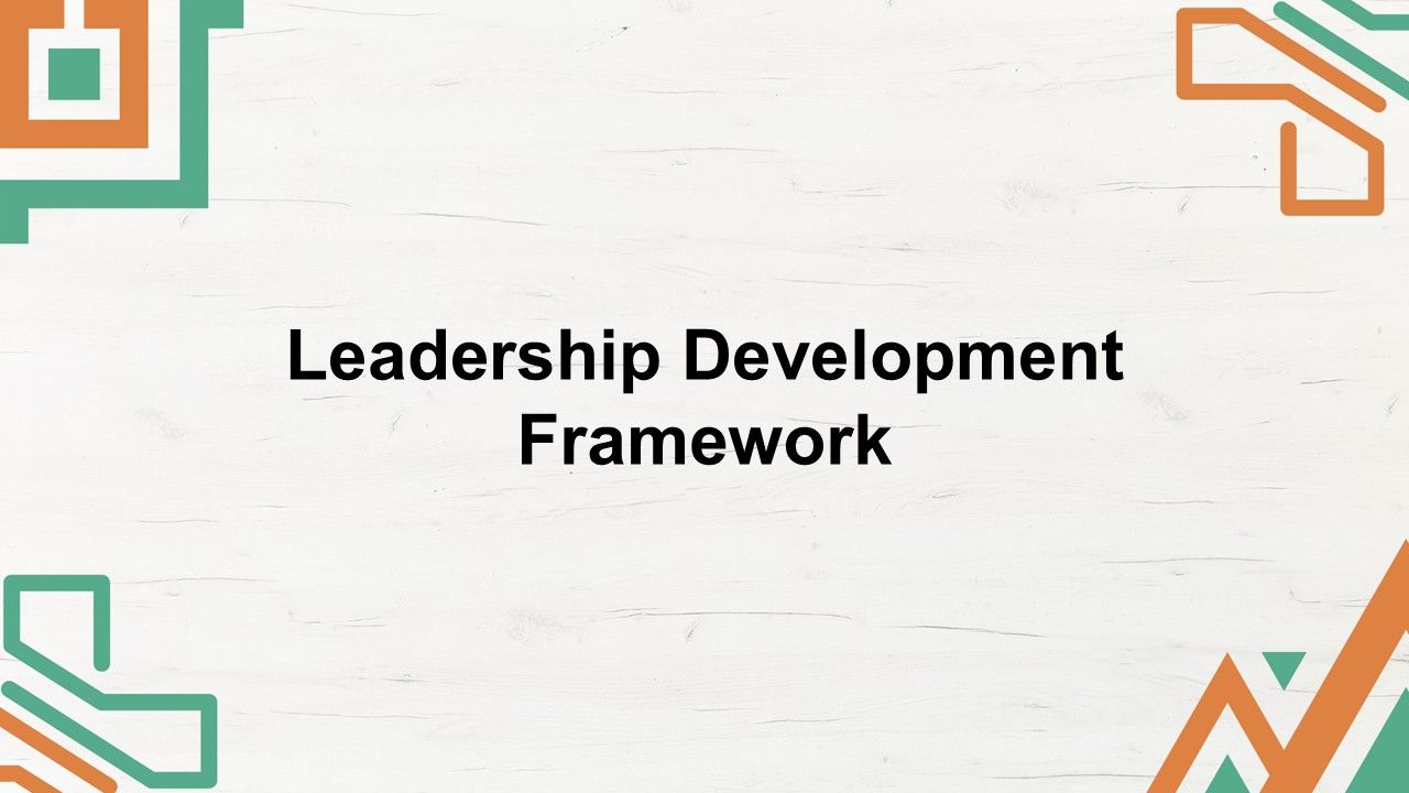 Leadership Development Framework Presentation Template