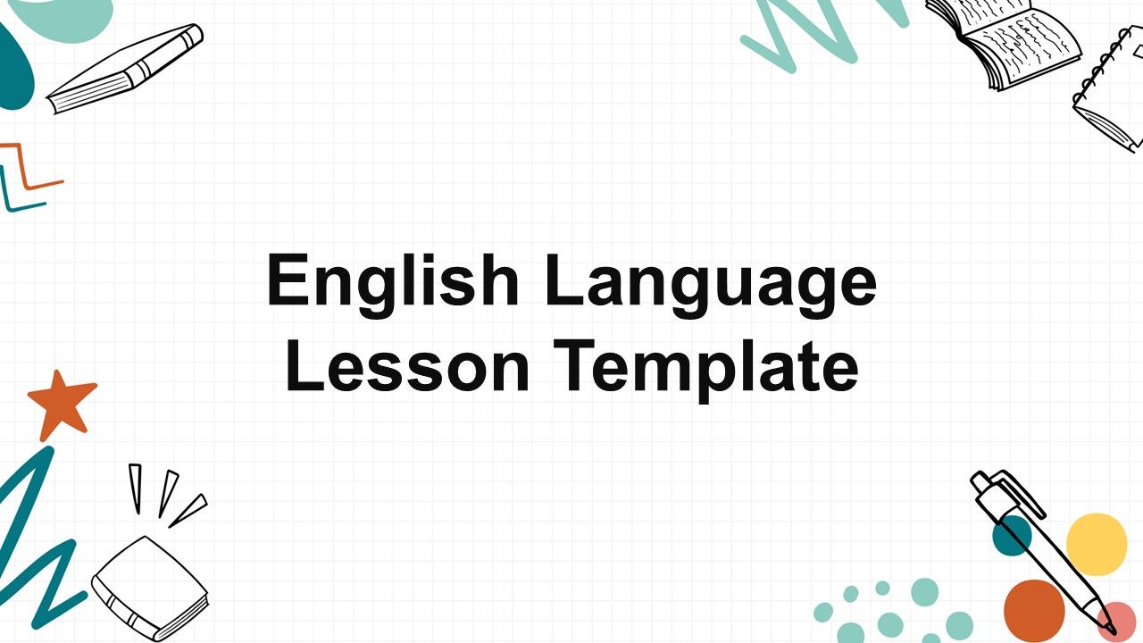 English Language Lesson Activity Template