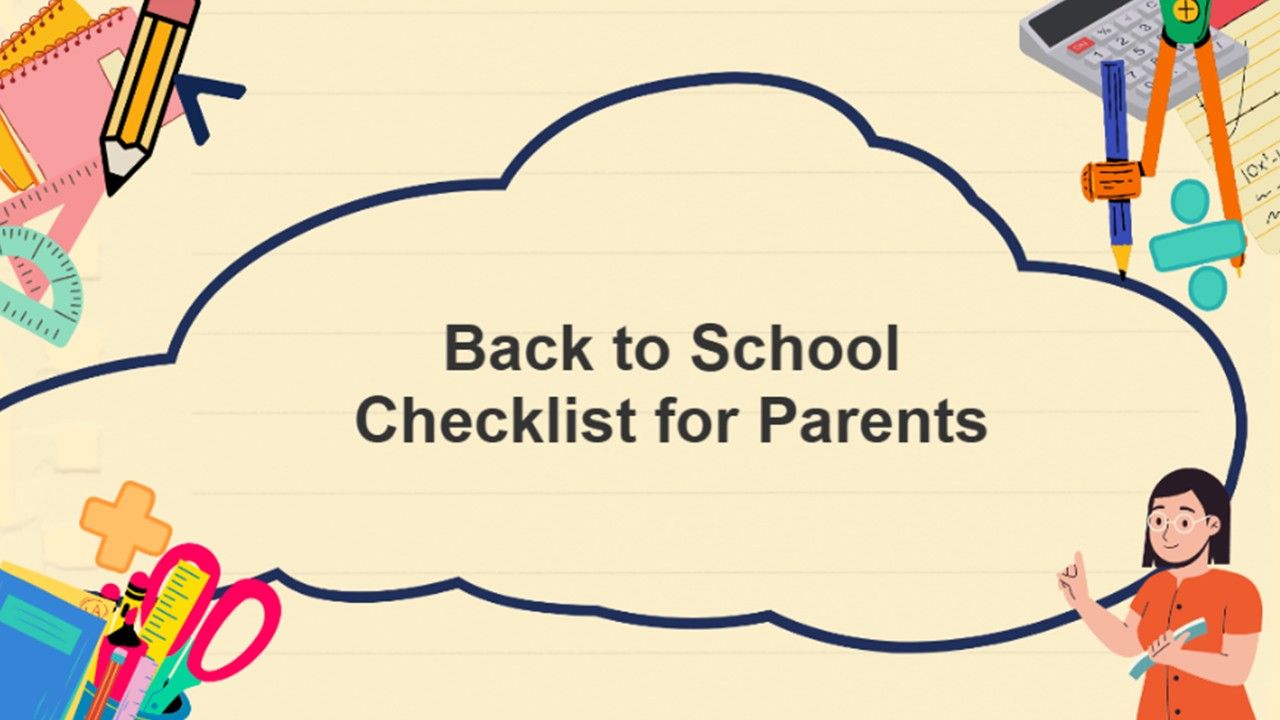 Back to School Checklist for Parents Presentation Templates