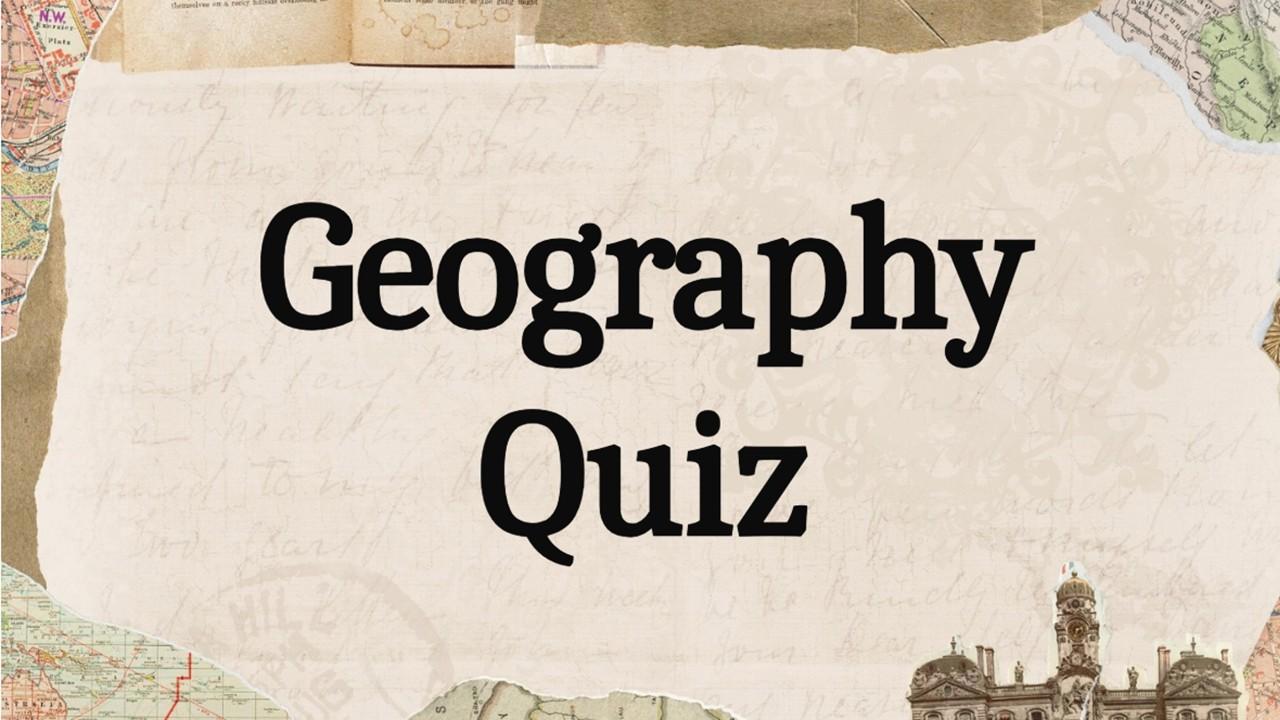 Geography Quiz Template