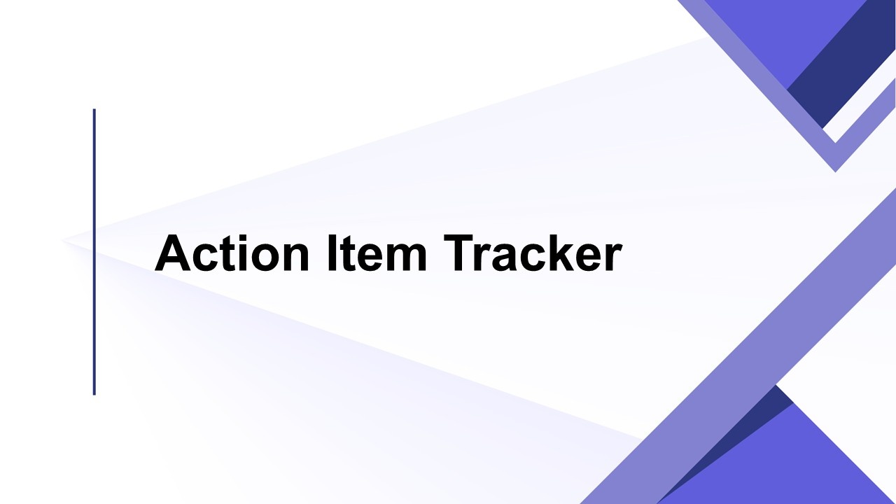 Action Item Tracker Presentation Template
