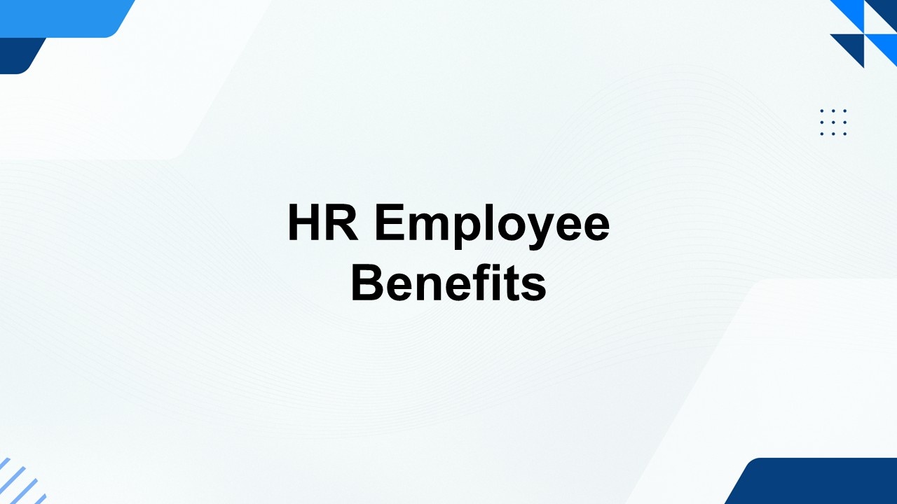 HR Employee Benefits Presentation Template