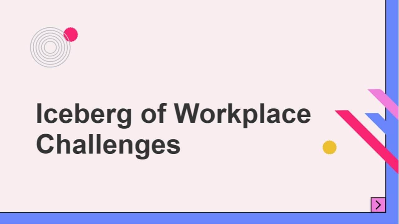 Iceberg of Workplace Challenges Presentation Templates