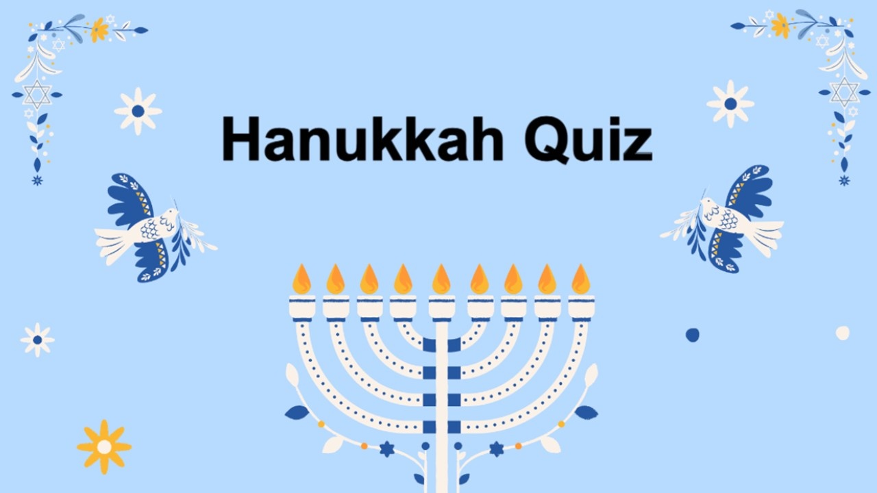 Hanukkah Quiz Template