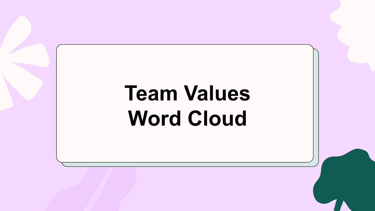 Team Values Word Cloud Presentation Template