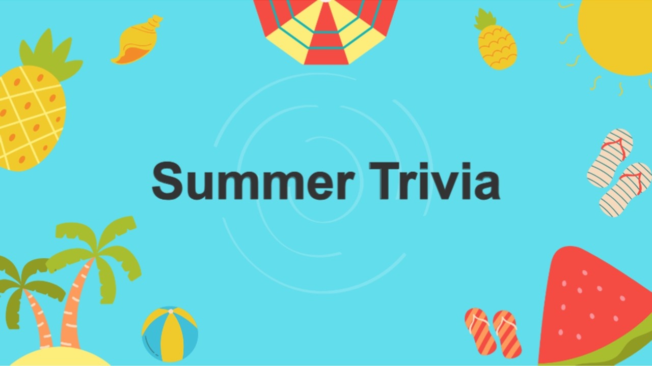 Summer Trivia Quiz Template