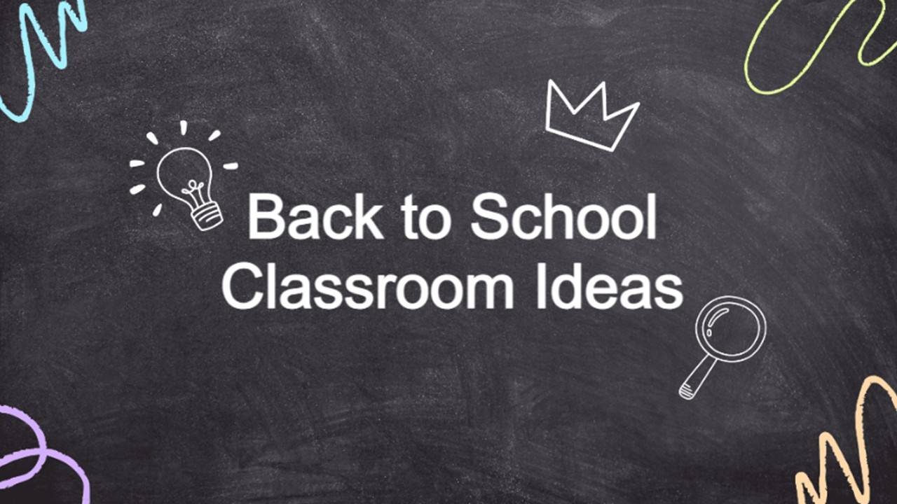 Back to School Classroom Ideas Activity Template