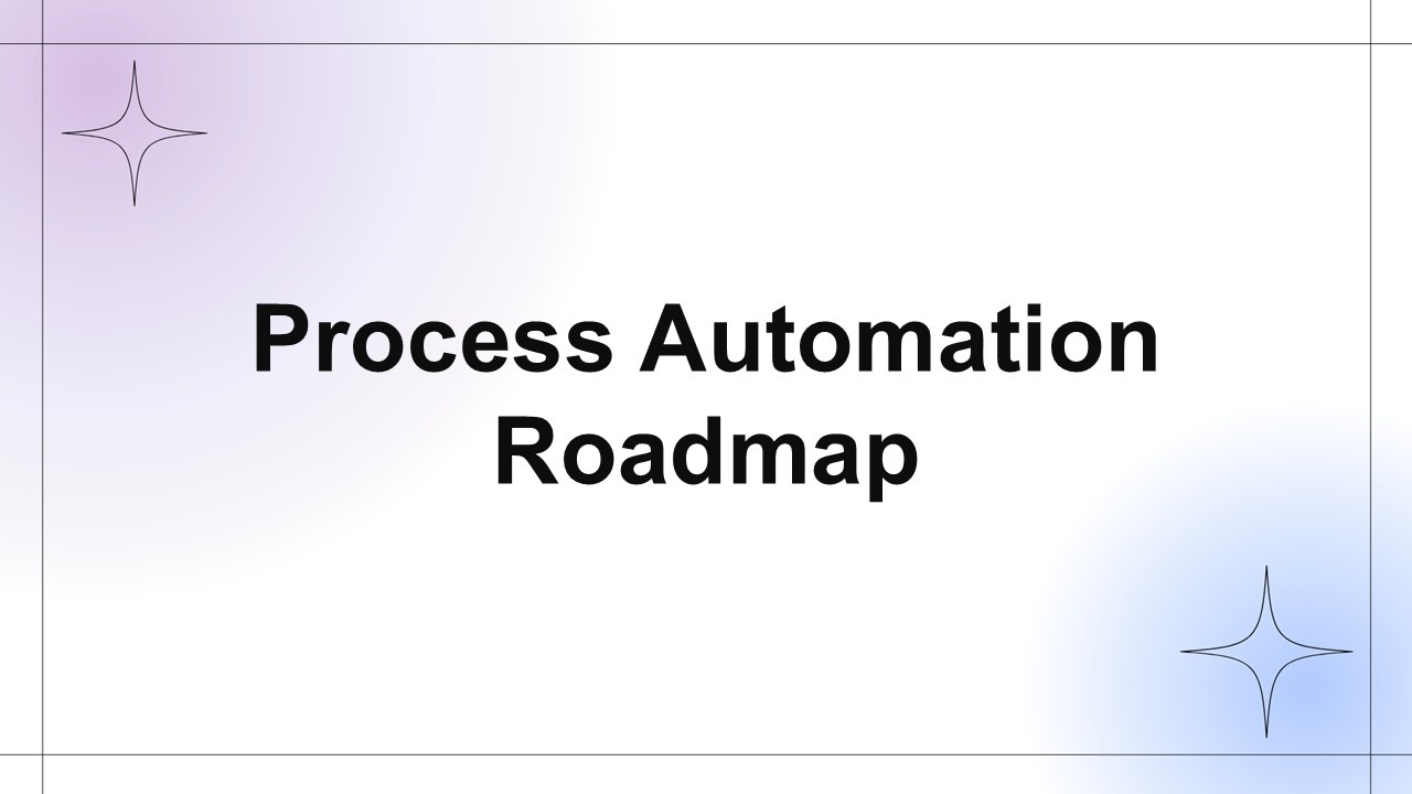 Process Automation Roadmap Presentation Template